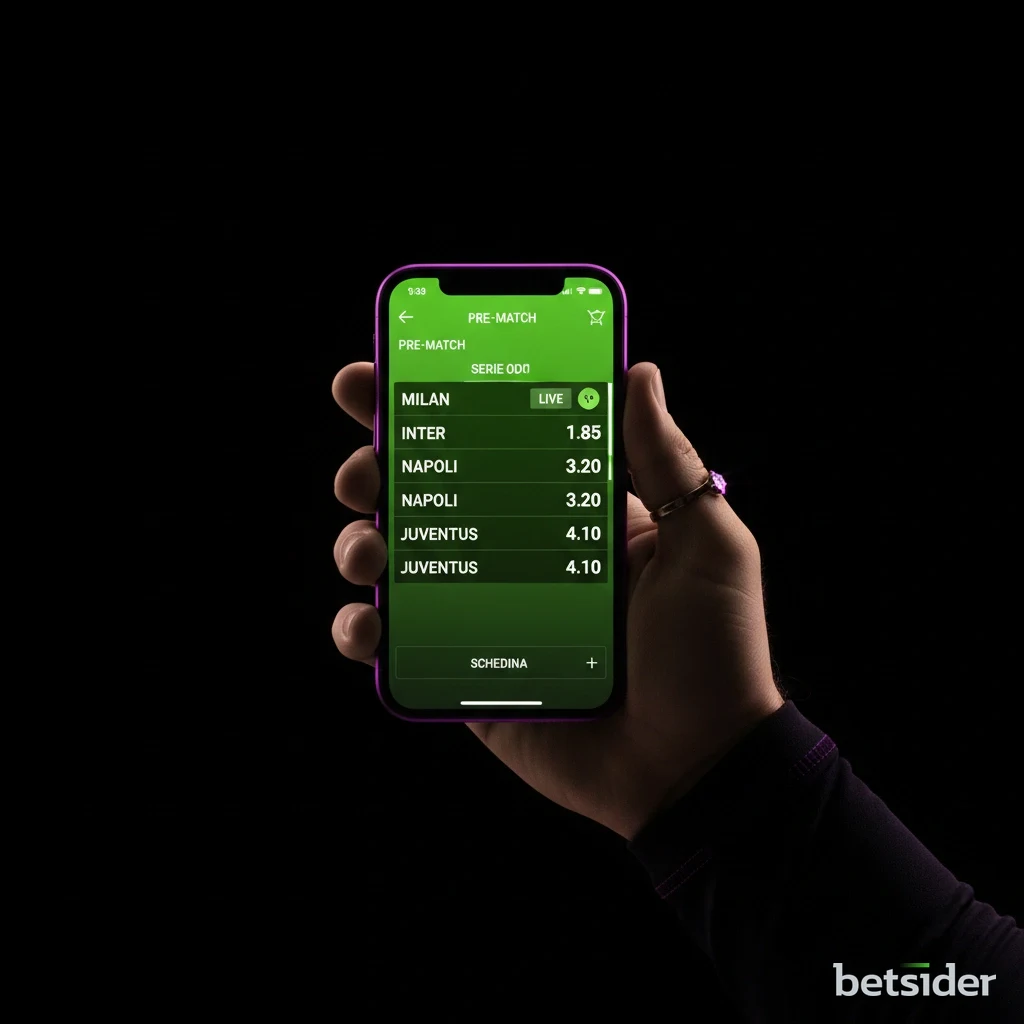 Griglia di slot machine nella lobby del casinò dell'app Betsider.
