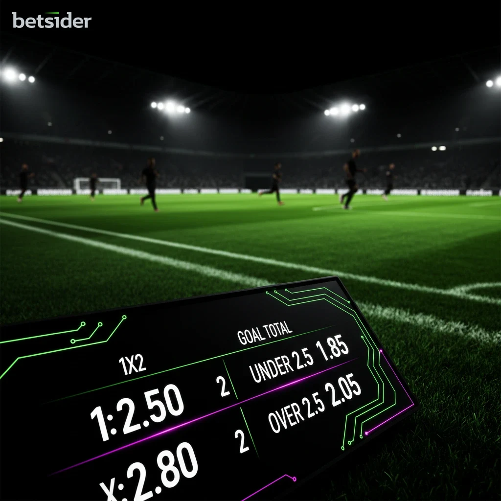 Interfaccia delle scommesse live sul calcio con le quote che si aggiornano in tempo reale.