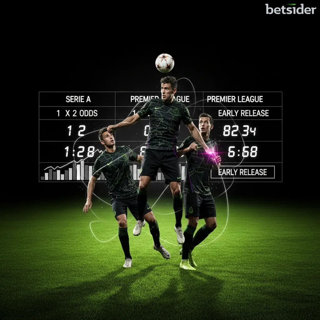 Loghi di Serie A, Premier League e Champions League per le scommesse sul calcio su Betsider.